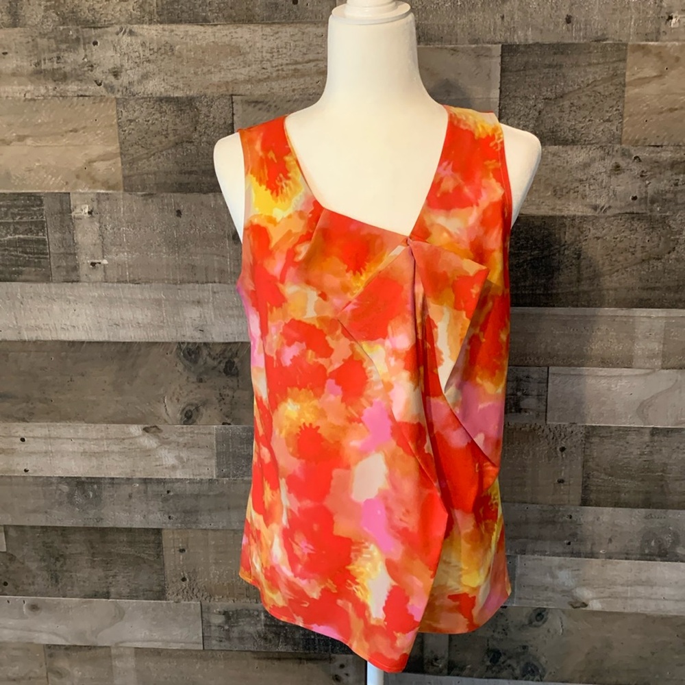 Ann Taylor Loft Sleeveless Floral Top Size M